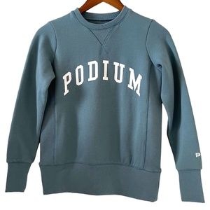 Podium Gear & Apparel NEW Women's Heavyweight Sweatshirt In Sea Green Size XS